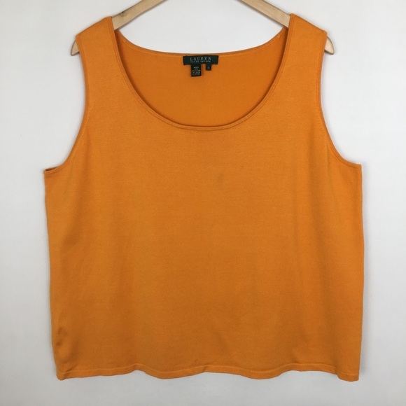 Lauren Ralph Lauren Silk Blent Knit Tank Top Orange Women’s Size 2X
Fall Autumn - Picture 1 of 10